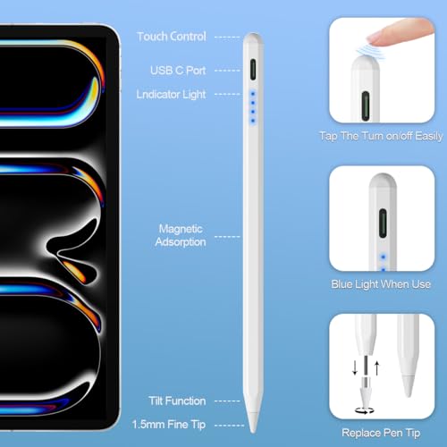 Stylo écran tactile 1.45mm haute précision pour éviter les traces de doigts sur tablette