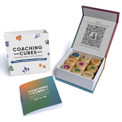 metaFox Coaching Cubes for Emotional Intelligence - 9 cubes with