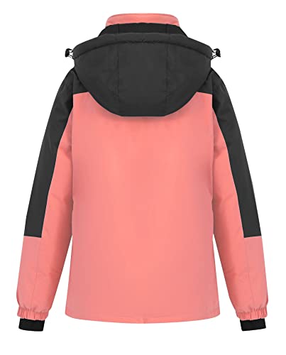Image of Women's Waterproof Ski Jacket Hooded Snowboard Coat Warm Winter Snow Jackets