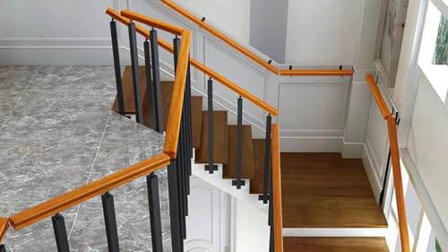Poteaux de balustre réglables pour escalier intérieur et rambarde de grenier - 7