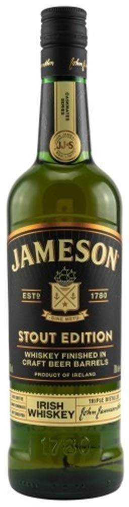 Jameson Caskmates stout Edition irischer Whiskey 0,7L & 1 Glaskugelportionierer zum feinen Dosieren Genießer Set Männergeschenke Whisky Geschenk idee Geschenkset