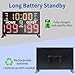 YZ Bigger LED Digital Scoreboard, Portable Basketball Scoreboard with Timer Clock, Electronic Scoreboard with Remote, Tabletop Scoreboard Clock, Score Keeper for Outdoor Game
