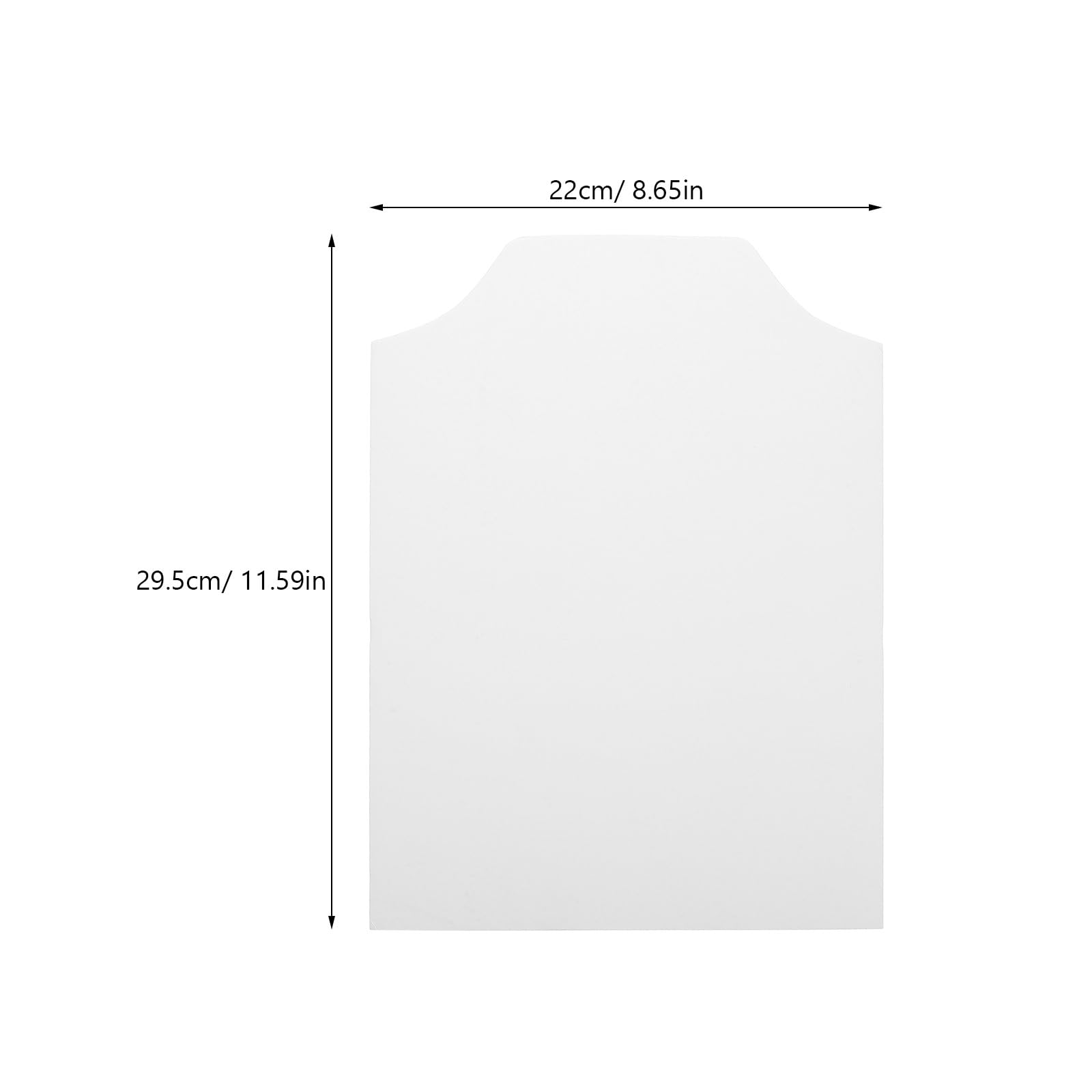 Cabilock Feuilles en Carton Blanc Support Rigide Lot de 100 pour Emballage et Rangement DIY Papier 250g Antirides pour Pliage de Chemises et T-Shirts