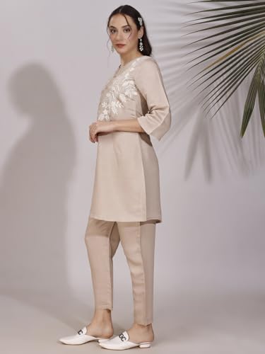 Image of Womanista Coord Set for Women Stylish || Embroidered Coord Set for Women || 2 pcs outfit