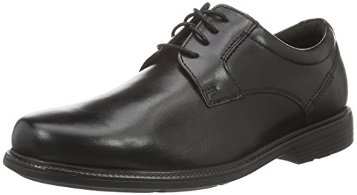 Rockport Men's Charles Road Cap Toe Oxford Black Leather 10 M (D)-10 M