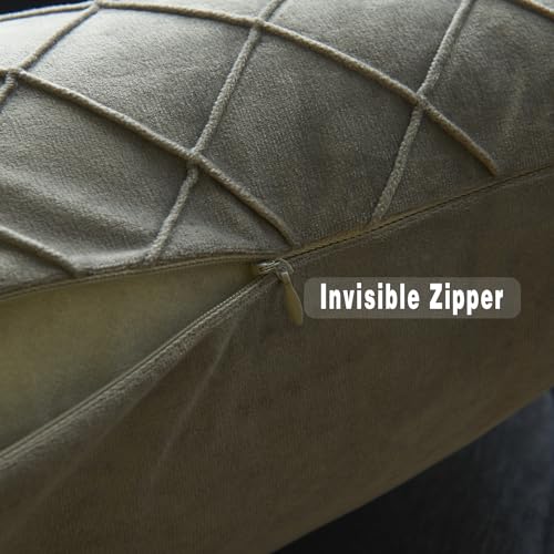 GONOVE Cushion Covers 40X40cm Soft Velvet Decorative Throw Pillow Cases Pack of 2 Square Pillow Covers Pillowcases with Invisible Zipper for Home Couch Sofa Bed Grey - Image 4