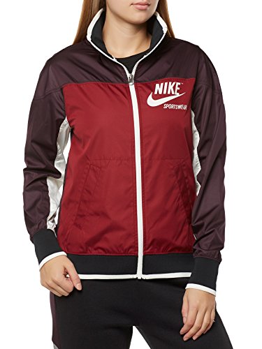 Nike Damen Damen Windjacke W NSW JKT FZ ARCHIVE1, Portwein/Team...