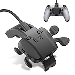 IWGAME Back Paddles for PS-5 Controller, 4 Programmable Back Buttons with Remap/Combo/Turbo/Button Swap Functions, Wired Plug & Play, Compatible with PS-5/PC/Mac Platforms (Black, 7.2FT Cable)