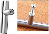 JZK 10 x Stainless Steel Kitchen Cupboard Door Handle 96mm Hole spacing, Brushed Steel T bar Handle for Wardrobe Door Kitchen Drawer Door Handles - Image 6