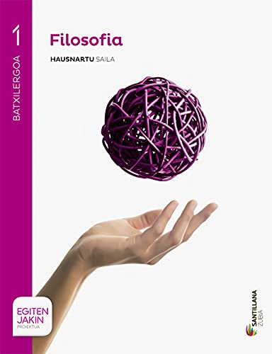 Portada de Filosofia 1º Bachillerato Ed 2015 Euskera