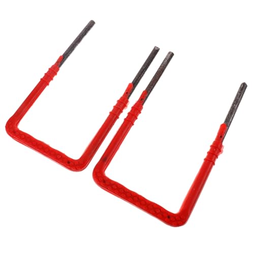 Set de 2 escaleras plásticas y acero para pozo