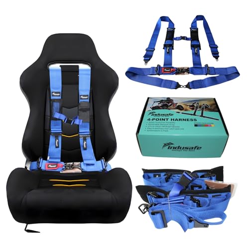 Image of 4 Point Safety Harness with Padding, Latch and Link Safety Harness