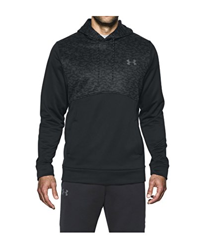 Under Armour Men's Storm Armour Fleece Digi Texture Hoodie,Black (001)/Graphite, Large