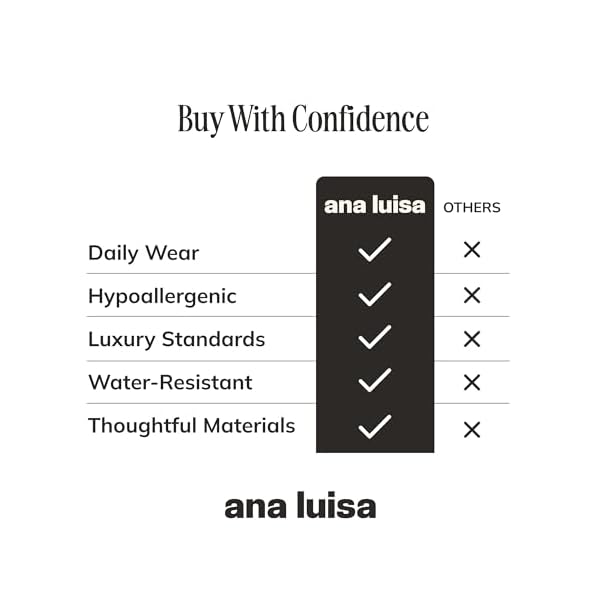 Ana Luisa Small Gold Earring Set - 14K Gold Plated With Cubic Zirconia Earrings - Hypoallergenic, Water-Resistant, Tarnish-Free Jewelry - Dainty Huggie Hoops & Stud Earrings for Women - 3 pairs - Image 7