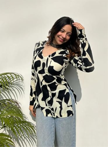 Image of ANNI Designer Cotton Short Kurti for Women | Stylish Kurti | Short Kurti Top | Casual Kurta for Women | Comfortable Cotton Kurtis for Womens