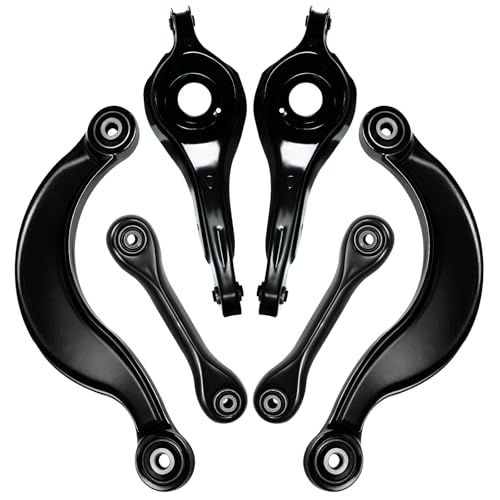 Koxot 6Pcs Rear Upper Lower Control Arm Suspension Kit Compatible