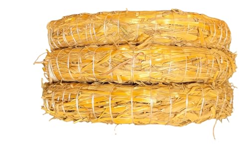 Strohkranz/Strohrömer 30 cm – 3er Set | Natur Strohkränze Ø 30 cm...