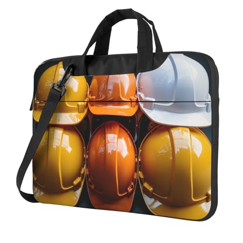 Construction Helmet Laptop Bag 14-inch Shockproof Messenger