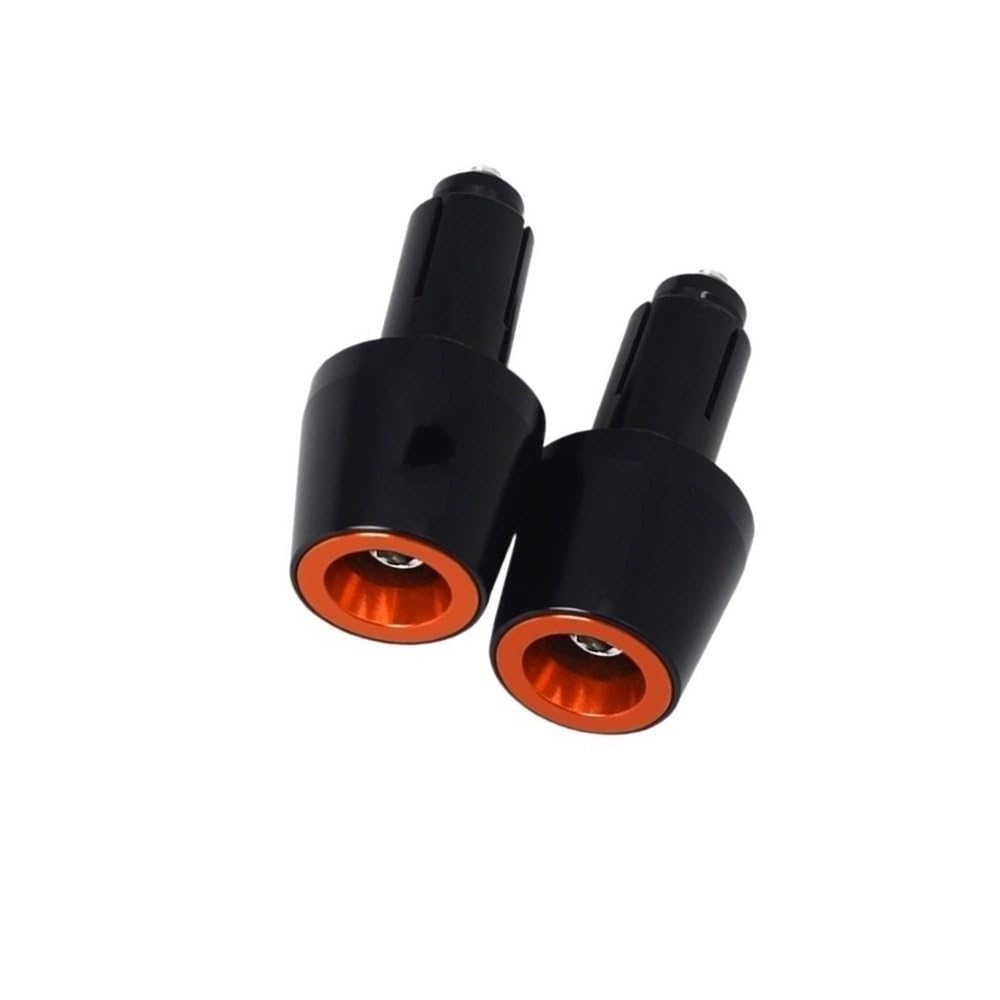 Terminali Manubrio per Moto per GSR 600 750 400 7/8''22 MM Manopole Manubrio Antivibrazione Contrappeso Tappi Terminali Manubrio(Orange)