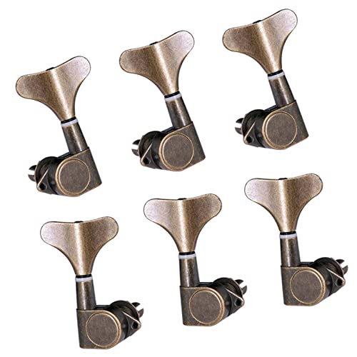 ZYZYZY Tuner Mécanique Tête 3 + 3 Scellé Bassums Tuning Clés Touches Machine Tuners pour Bass Bronze - Les Beatles, Paul McCartney, John Lennon, RIngo Starr, George Harrison ZYZYZY Tuner Mécanique Tête 3 + 3 Scellé Bassums Tuning Clés Touches Machine Tuners pour Bass Bronze – Image 4