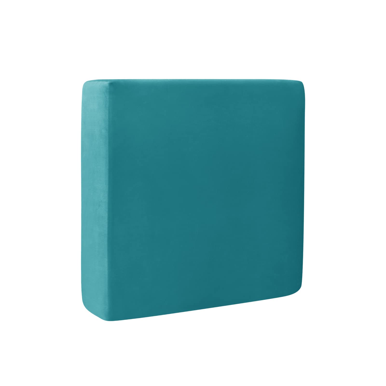Sofa Seat Cushion Covers, Sofa Cushion Slipcovers Stretch Velvet, Couch Cushion Covers Replacement for Individual Cushion with Elastic Fabric (3-Seater,Turquoise Blue) โ image 1