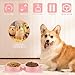 Muyoka Silicone Dog Travels Bowls, Space Saving Safe Foldable Cat Feeding Watering Dishes Adjustable Food Bowls Folding Dog Bowl for Your Pets(Pink)
