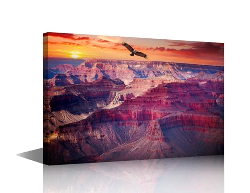 Póster del Gran Cañón en lienzo de pintura moderna para decoración de pared en salas de estar
