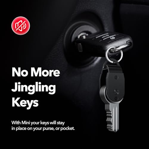 Image of QEG Key Organizer,Keyholder Keychain, Compact Metal Key Case, Minimalist Key Fob,Keychain For Men,Holds 2-6keys