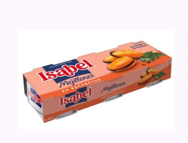 Mejillones en Escabeche, Miesmuscheln in Marinade, 3er Pack, 3x80g