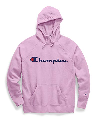 Champion Women's Powerblend Hoodie, Beloved Orchid w/Graphic, 2X Large