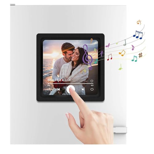 Custom Album Fridge Magnet with Song Player - Personalized Photo Gift for Music Lovers