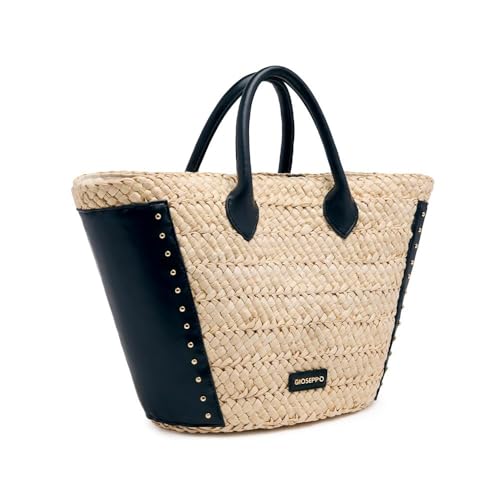 Gioseppo|Bolso tipo Capazo de mujer OSSIPEE forro interior poliéster |Moda Playa Verano | Cierre cremallera y bolsillo interior| Bolso bohemio uso diario y viajes