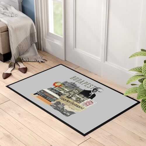 Tapis d'entrée gris Budapest pour protéger le sol des saletés extérieures - 3