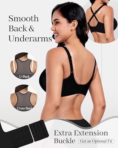 Image of Vinfact Plunge Jelly Bras for Women No Underwire Wireless Lift Full Coverage T Shirt Everyday Sleep Bra