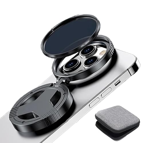 CPL Polarizer Filter, 52mm Magnetic Phone Camera Lens Filter, HD Multi Coated Optical Glass with Retractable Magnetic Mount, Polarizing Filters for Most Cell Phones, Outdoor Photography Accessory