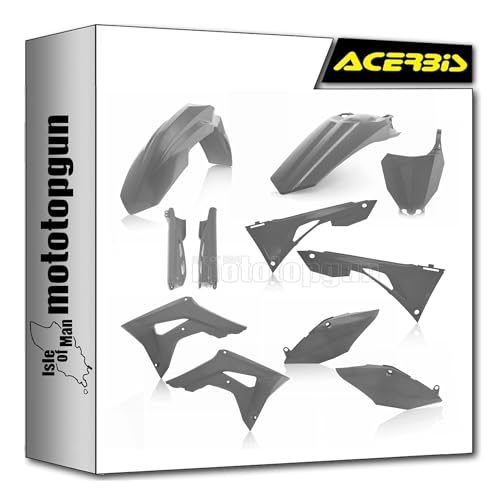 Remplacer plastiques cassés avec kit cache carenage gris Acerbis Honda CRF 250 R 2020