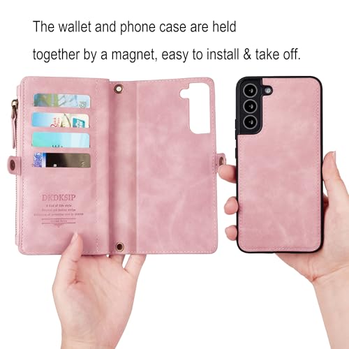 Image of for Samsung Galaxy S26 Wallet Case with RFID Blocking Wallet, Pink