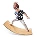 HSCW Bilancia in Legno per Bambini e Adulti, tavola in Legno per Bambini, Altalena Curva, tavola a Dondolo, tavola oscillante, tavola da Yoga Che Fa Un Passo sull'altalena, tavola Curva, Giocattoli