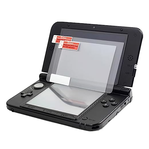 OSTENT Top+Bottom Clear Screen Protector LCD Film Guard Skin for Nintendo 3DS LL/XL Pack of 3
