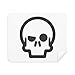 Deterned Look Skeleton Cute Happy Cleaning Cloth Screen Cleaner 2pcs Suede Fabric