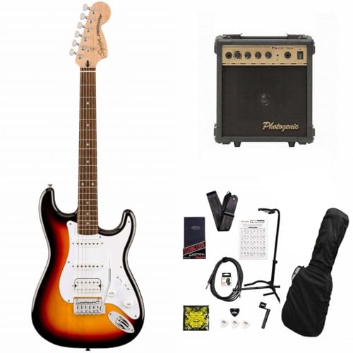 Squier/Affinity Series Stratocaster Junior HSS Laurel Fingerboard White PG3-Color Sunburst PG-10AvtGLM^[S12_Zbg