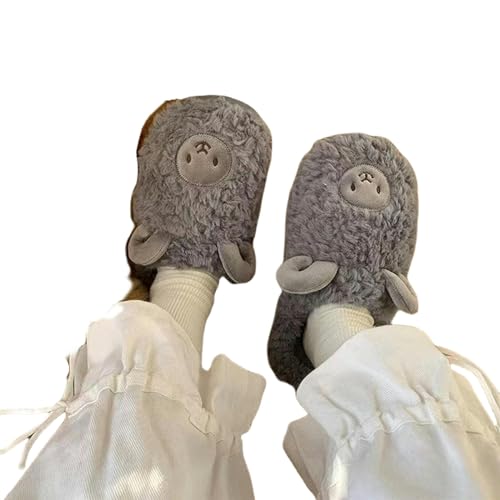 Chausson coton dessin animé pour l'hiver chaleureux en couple