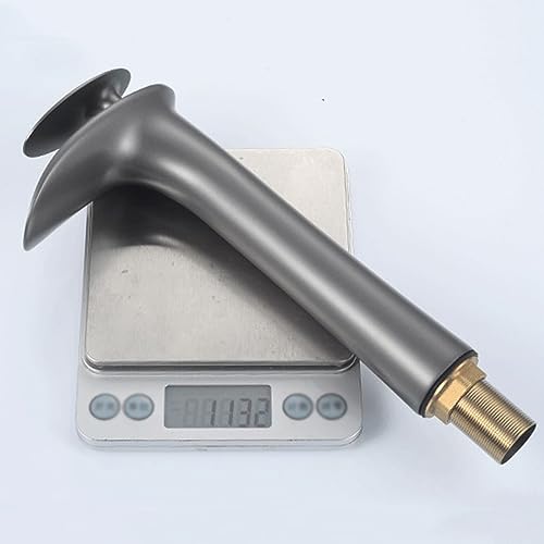 Robinets pour lavabo anti-éclaboussures avec mitigeur cascade gris