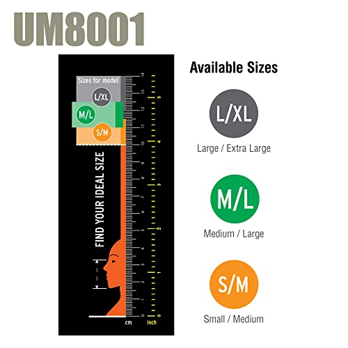 Tusa Sport Full Face Snorkeling Mask, (Medium/Large), Black, Um8001-Bk-M #TOP6