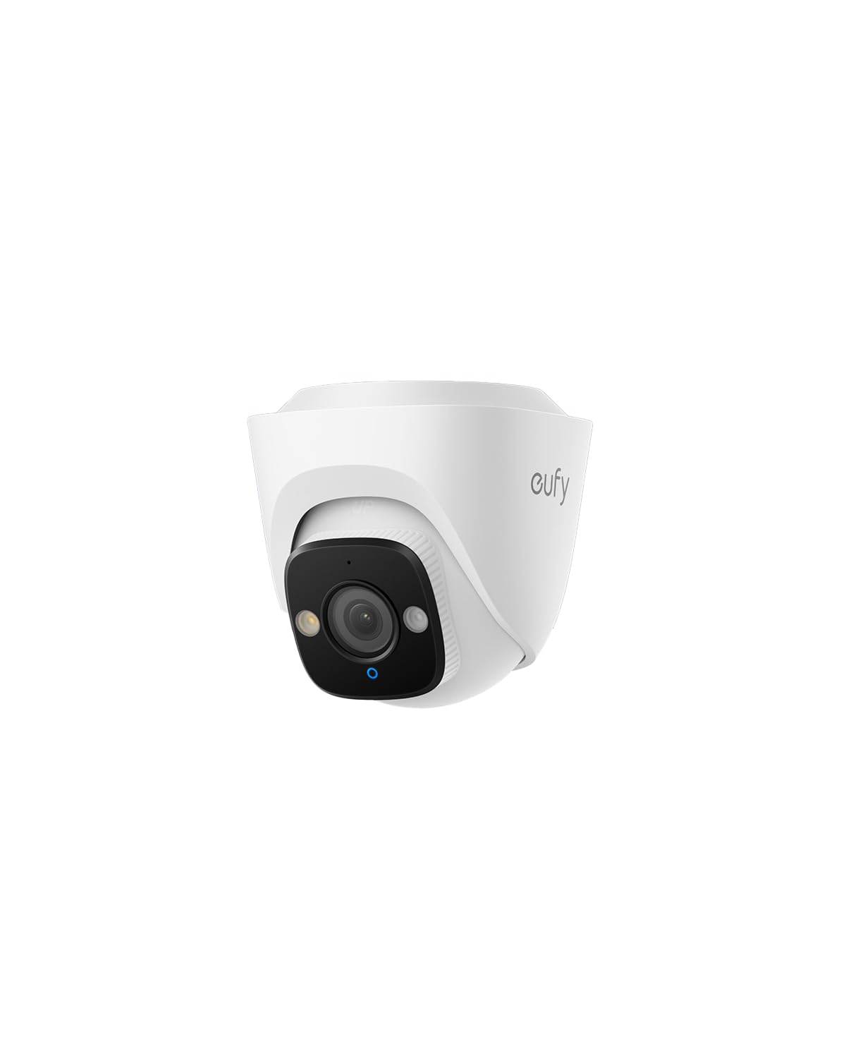 Eufy Security White Poe Turret Cctv Camera E41 Add-On, Wired Outdoor Surveillance, 4K Uhd, 122° Fov, F1.6 Colour Night Vision, 24/7 Recording, Person/Vehicle/Pet Ai Detection, Red & Blue Lights, Ip67