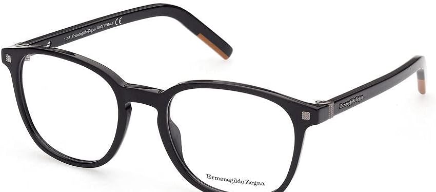 ErmenegildoZegna EZ5186-F - 001 Eyeglasses Frame Black w/Demo Lens,54mm