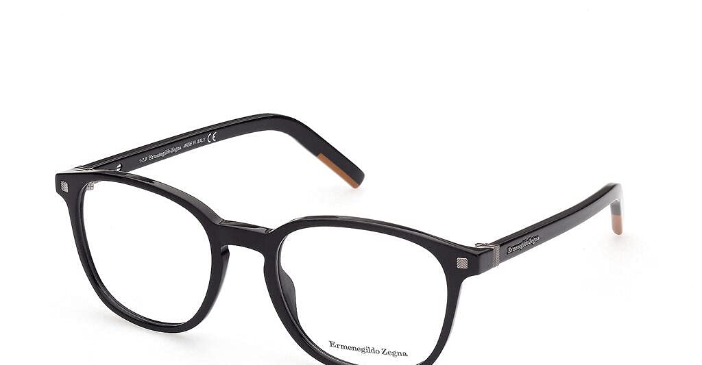 ErmenegildoZegna EZ5186-F - 001 Eyeglasses Frame Black w/Demo Lens,54mm