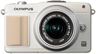 Olympus E-PM2 Mirrorless Digital Camera with 14-42mm Lens (White) (Old Model)