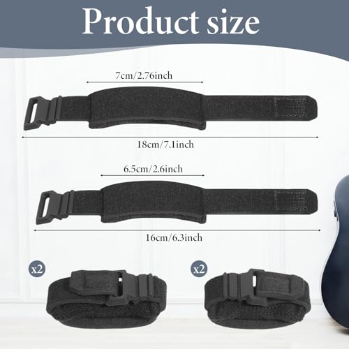 Image of JJUNW 4Pcs Fret Wrap, Guitar String Mute Dampener, Guitar Mute Guitars String Cover Tape, Universal Bass Guitaring Accessories Fret Wrap Electric Guitars(Style A)