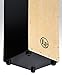 Latin Percussion Box Wire Cajon with Natural Faceplate, Black, 19